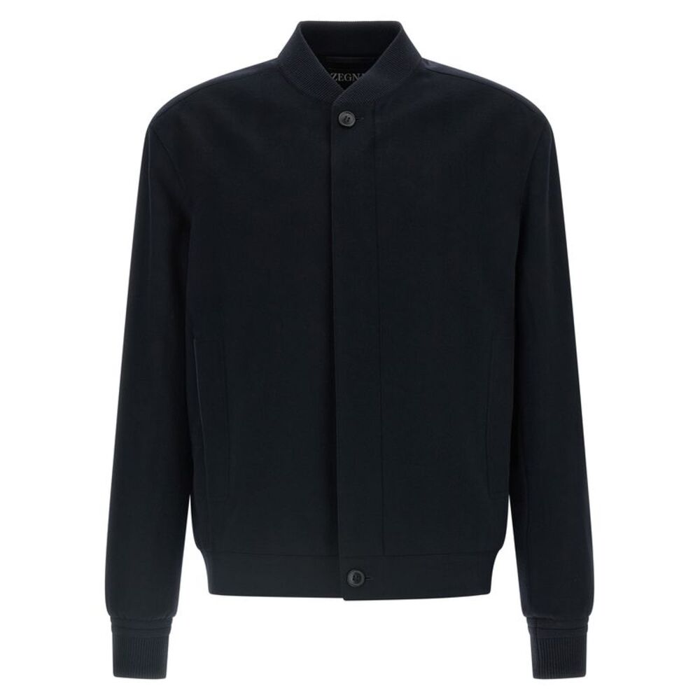 ZEGNA Blue Cashmere Men's Bomber